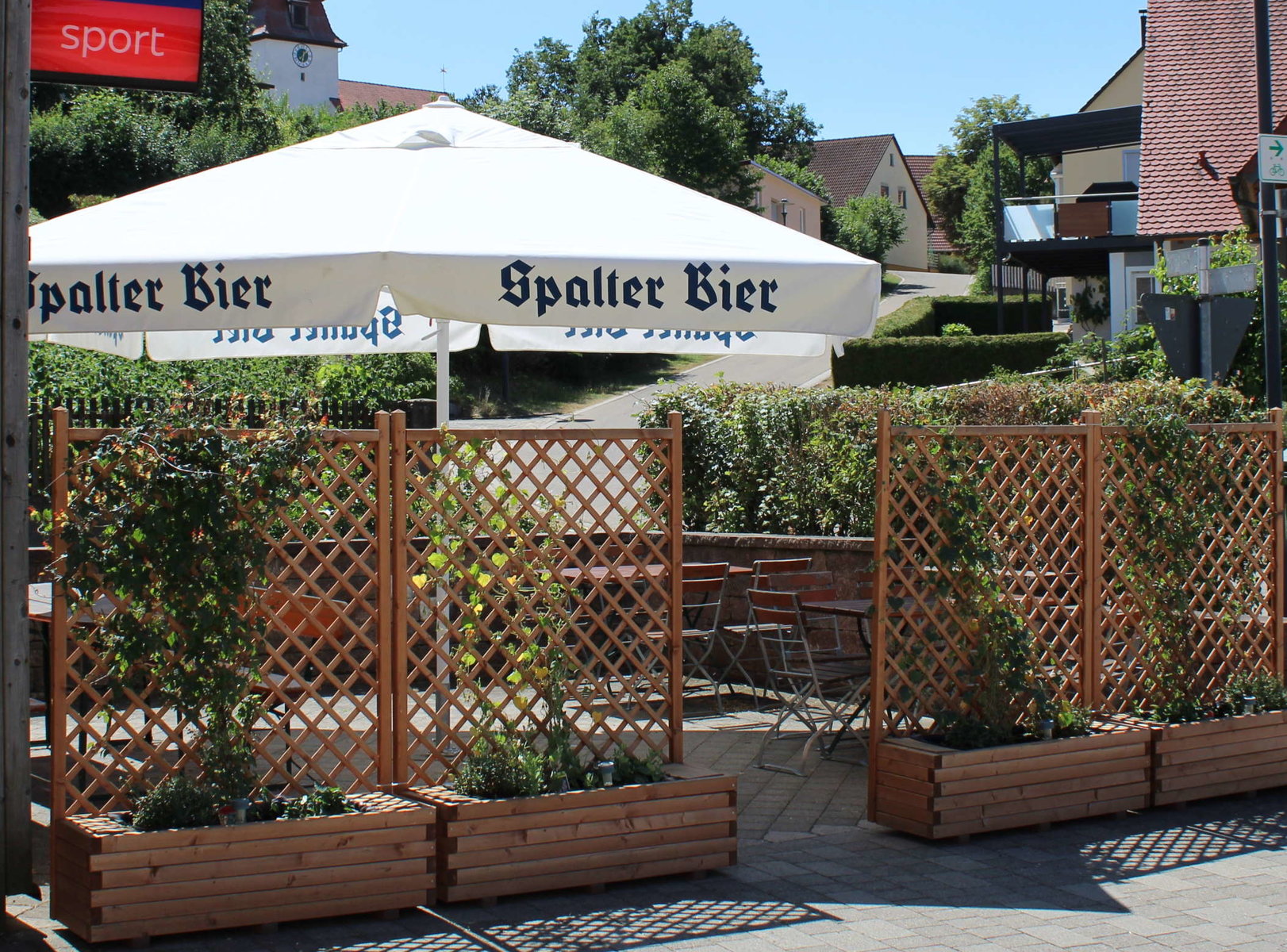 Gastgarten des Gasthaus zum Hirschen in Wittelshofen